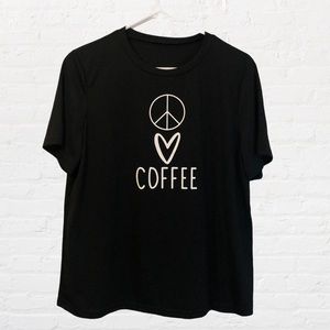 Coffe graphic T-shirt black size Xl M-134